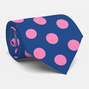 Jockey Silks Pink Dots auf Französisch Blue Derby Krawatte