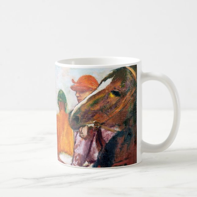 Jockey und Horse, Edgar Degas Kaffeetasse (Rechts)