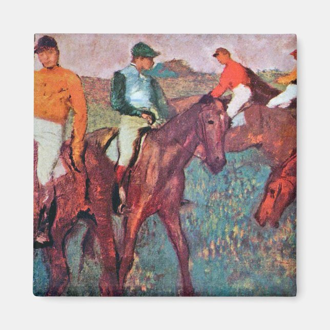 Jockey und Horse, Edgar Degas Magnet
