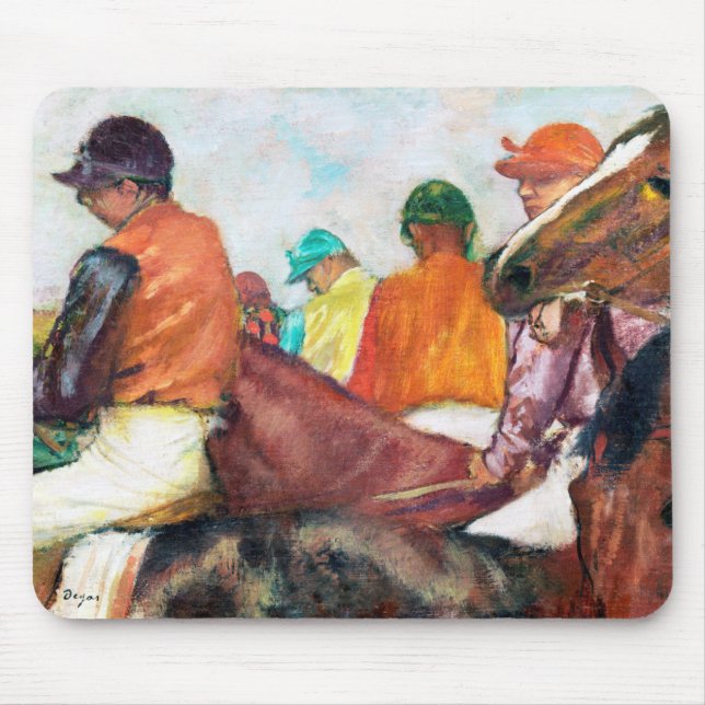 Jockey und Horse, Edgar Degas Mousepad (Vorne)