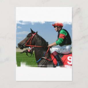 Jockey und Horse Postcard Postkarte
