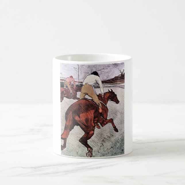 Jockey und Race Horse, Lautrec Kaffeetasse (Mittel)