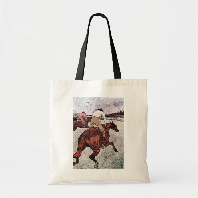 Jockey und Race Horse, Lautrec Tragetasche (Vorne)