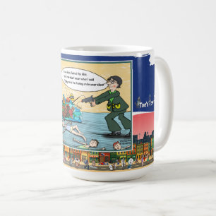 Jockey Unterwäsche-Shooting Wortspiel-Klassiker Kaffeetasse