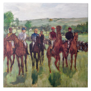 Jockeys and Race Horses, Edgar Degas Fliese