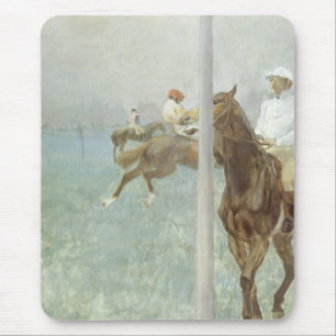 Jockeys Before the Race von Edgar Degas Mousepad