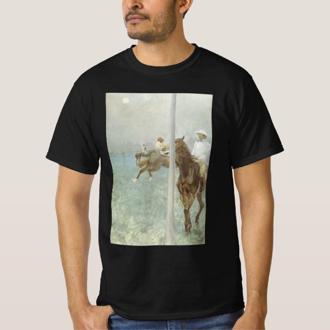 Jockeys Before the Race von Edgar Degas T-Shirt (Vorderseite)