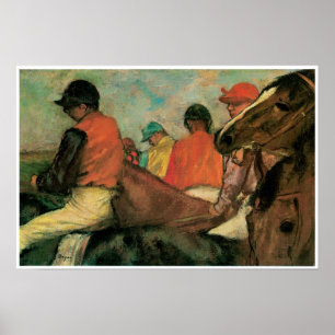 Jockeys, Edgar Degas Poster