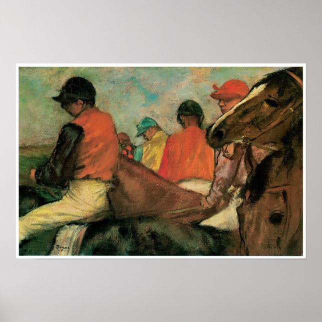 Jockeys, Edgar Degas Poster (Vorne)