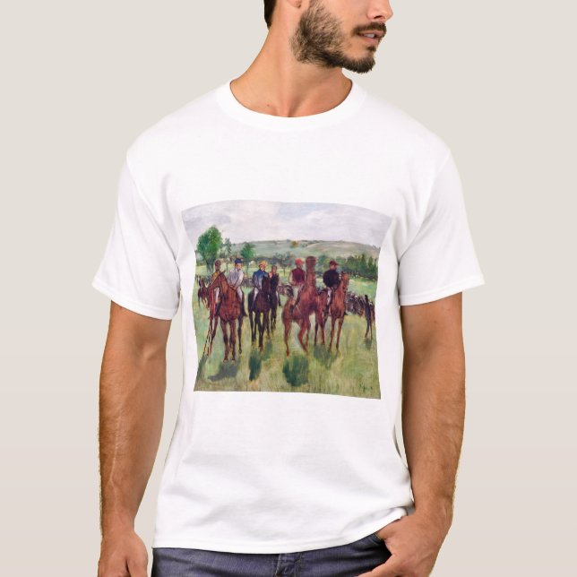 Jockeys und Rennpferde, Edgar Degas T-Shirt (Vorderseite)