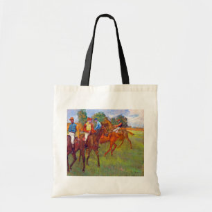 Jockeys und Rennpferde, Edgar Degas Tragetasche