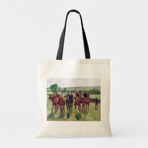 Jockeys und Rennpferde, Edgar Degas Tragetasche