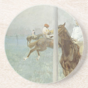 Jockeys vor dem Rennen von Edgar Degas Getränkeuntersetzer