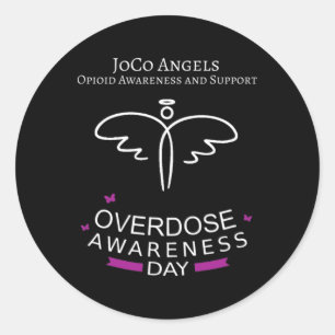 Joco Angels: Tag der Überdosierung Runder Aufkleber