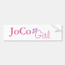 JoCo Girl auf Weiß Autoaufkleber