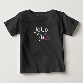 JoCo Girl Pink-Blume Baby T-shirt