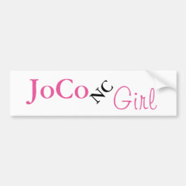 JoCo NC Girl on white Autoaufkleber