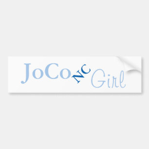 JoCo NC Girl on white Autoaufkleber
