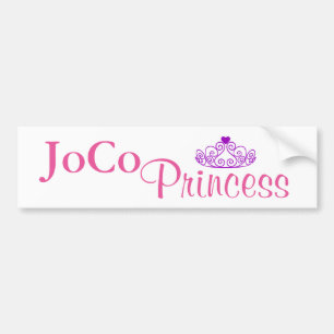 JoCo Princess auf weiß Autoaufkleber