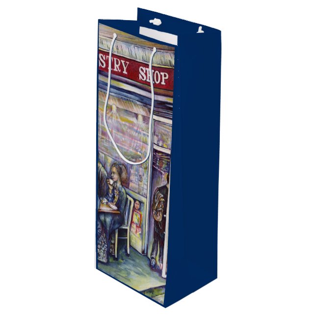 Jocund Geschenktüte Für Weinflaschen (Vorderseite Schrägansicht)