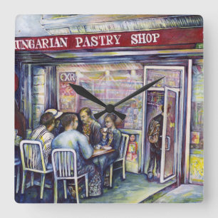 Jocund Quadratische Wanduhr