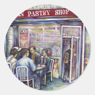 Jocund Runder Aufkleber