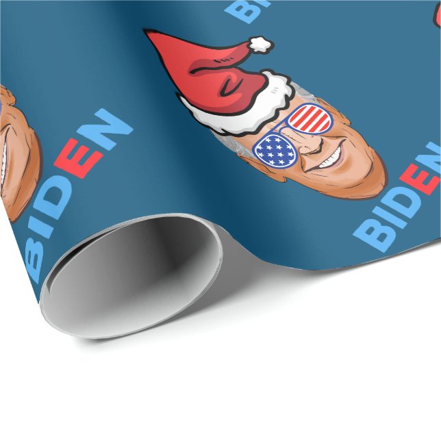 Jodbiden-Weihnachtsmannmütze Geschenkpapier (Rolleneckpunkt)