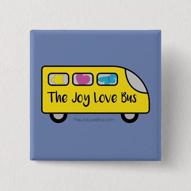 Jodis Lieblingsfreude-Liebe-Bus-Knopf Button (Vorderseite)