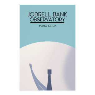Jodrell Bank Observatory Weltraumkunst. Fotodruck