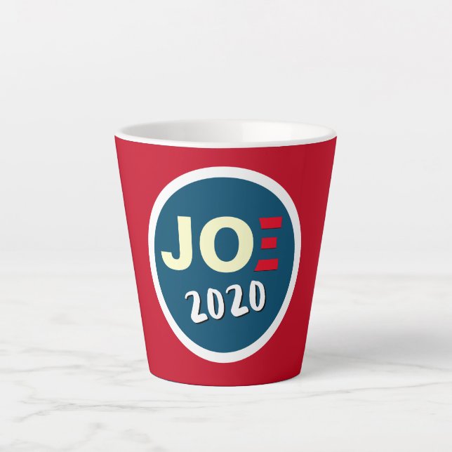 JOE 2020 Biden Red White Blue Milchtasse (Vorderseite)