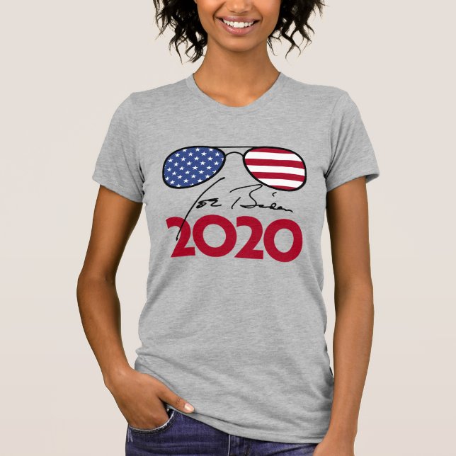 JOE BIDEN 2020 (AVIATOREN) T-Shirt (Vorderseite)