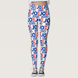 Joe Biden 2020 Customizable Background Yoga Leggings