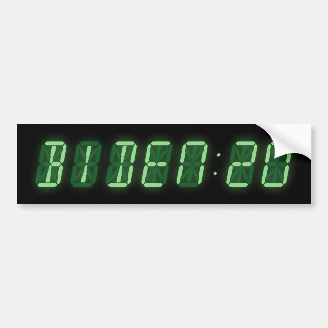Joe Biden 2020 Digitale Uhr Autoaufkleber (Vorne)