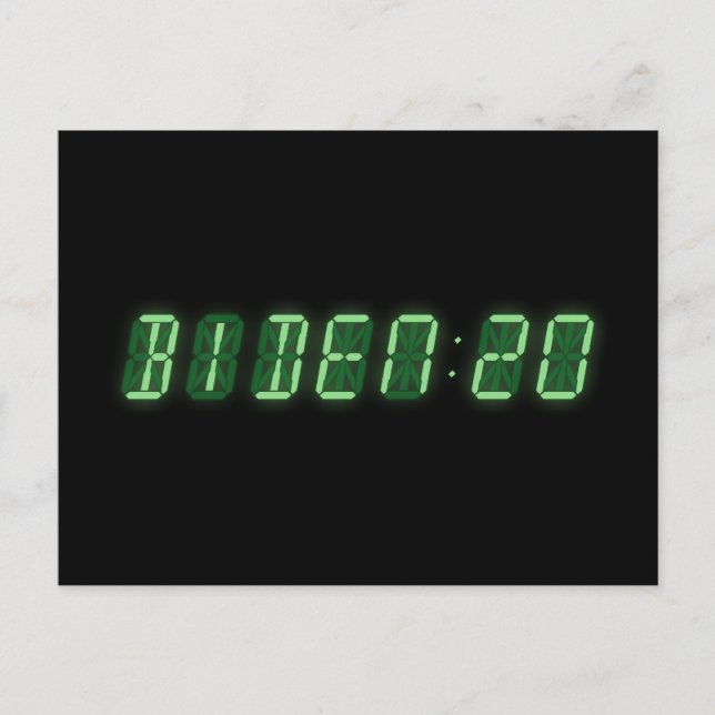 Joe Biden 2020 Digitale Uhr Postkarte (Vorderseite)