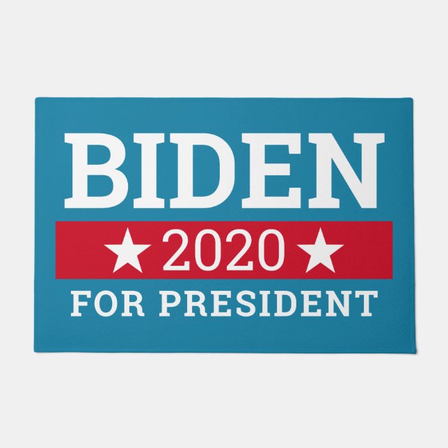 Joe Biden 2020 für President - Aquamarin Blue Red  Fußmatte (Vorderseite)