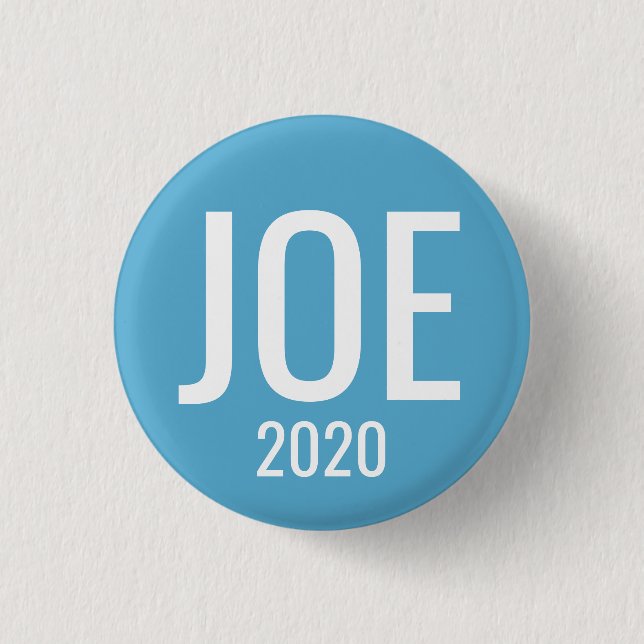 Joe Biden 2020 für President - Simple Blue Design Button (Vorderseite)