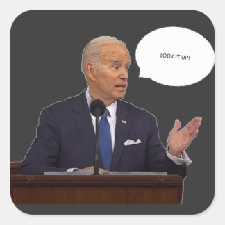 Joe Biden 2023 Look It Up Aufkleber
