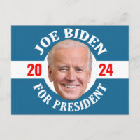 Joe Biden 2024 - Classic Design Blue White Foto