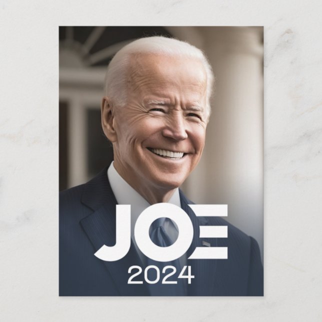 Joe Biden 2024 for President Photo Postkarte (Vorderseite)