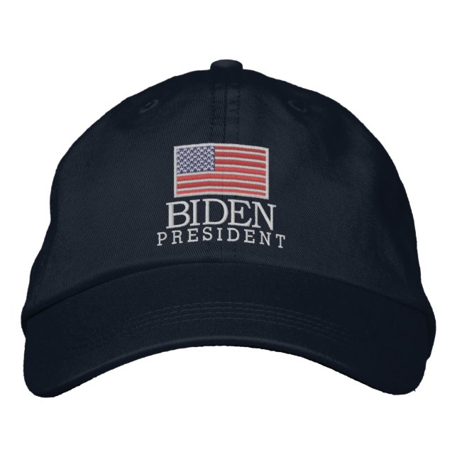 Joe Biden 2024 für die US-Marine Bestickte Baseballkappe (Vorderseite)