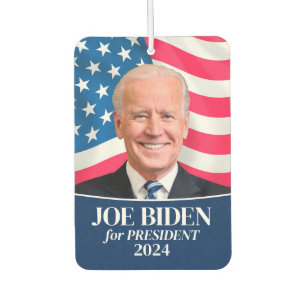 Joe Biden 2024 für President Foto and Flag Car Autolufterfrischer