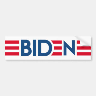 Joe Biden 2024 - Moderne Streifen rot Autoaufkleber