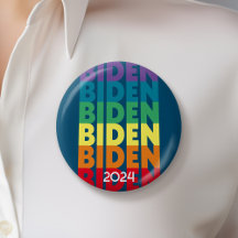 Joe Biden 2024 - Regenbogenfarben im Retro-Farbver