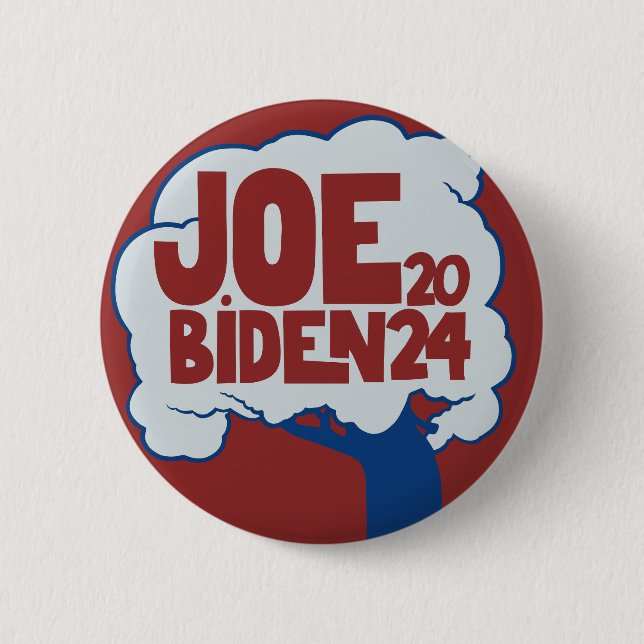 Joe Biden 2024 Wahl USA für Joe 2024 Button (Vorderseite)