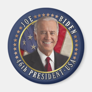 Joe Biden 46. Präsident USA Gedenktag Foto Magnet