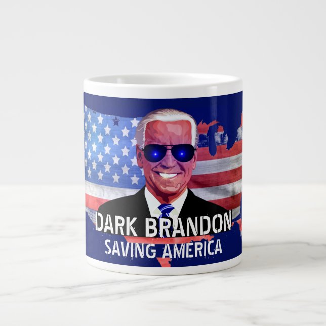 Joe Biden als Dark Brandon Giant Coffee Tasse (Vorderseite)