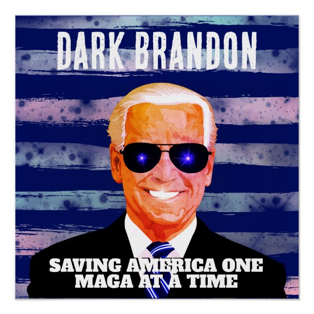 Joe Biden als Dark Brandon Poster (Vorderseite)