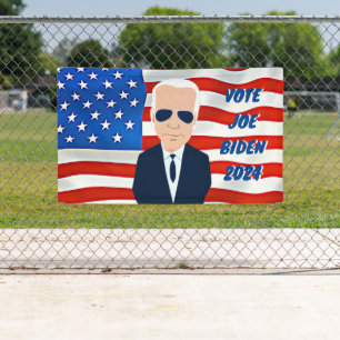 Joe Biden Amerikanische Flagge 2024 Wahl Banner