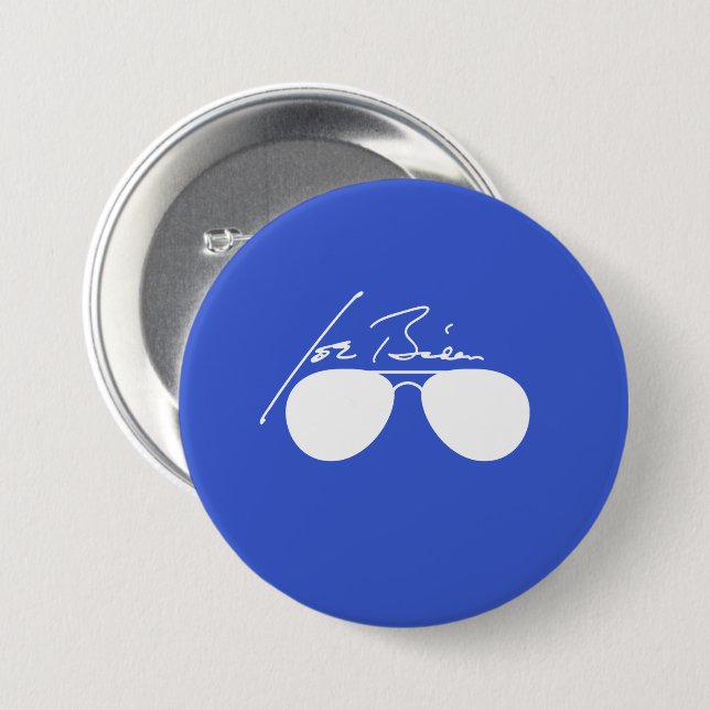 Joe Biden Aviators Button (Vorne & Hinten)