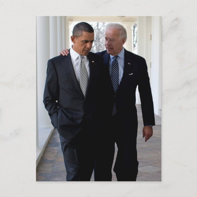 Joe! Biden & Barack Obama Postkarte (Vorderseite)
